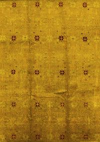 Oriental Yellow Industrial Rug, urb3083yw