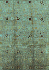 Oriental Light Blue Industrial Rug, urb3083lblu