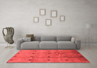 Machine Washable Oriental Red Industrial Rug, wshurb3083red