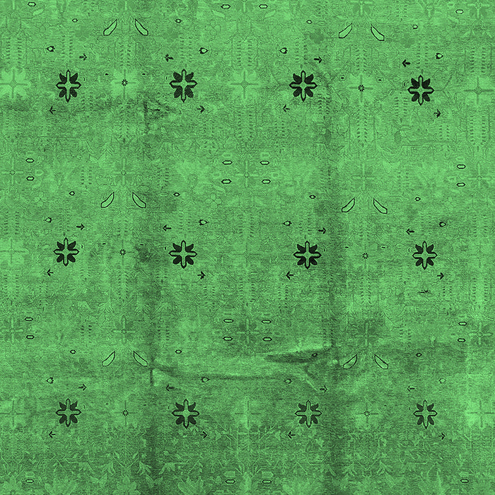 Oriental Emerald Green Industrial Rug, urb3083emgrn