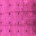 Square Oriental Pink Industrial Rug, urb3083pnk