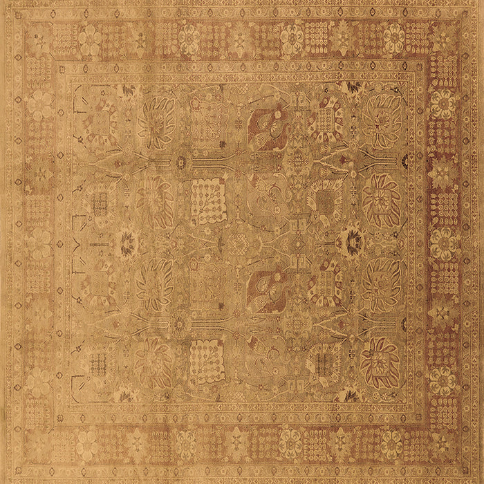 Square Oriental Brown Industrial Rug, urb3084brn