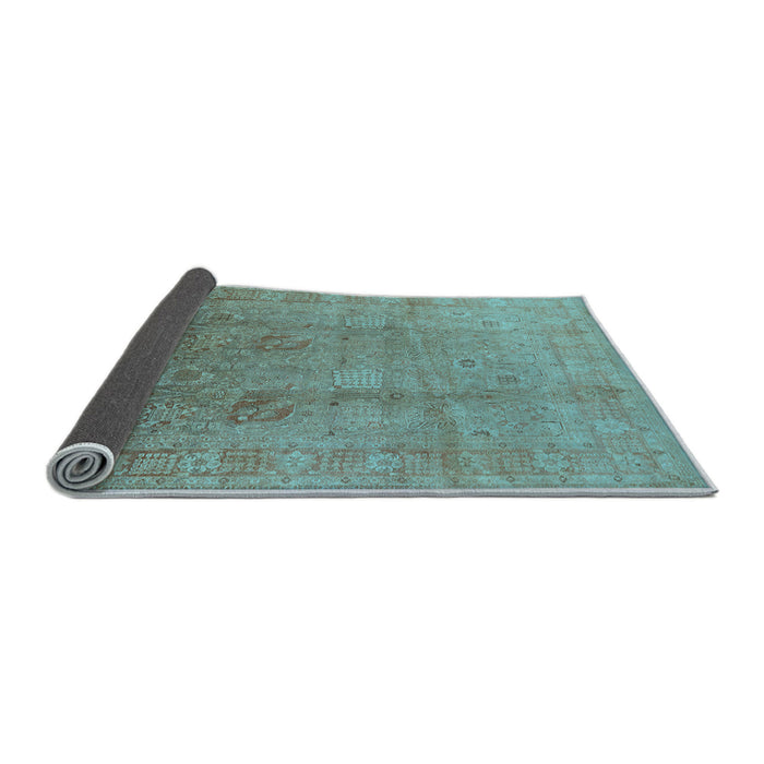 Sideview of Oriental Light Blue Industrial Rug, urb3084lblu