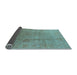 Sideview of Oriental Light Blue Industrial Rug, urb3084lblu