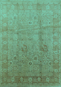 Oriental Turquoise Industrial Rug, urb3084turq