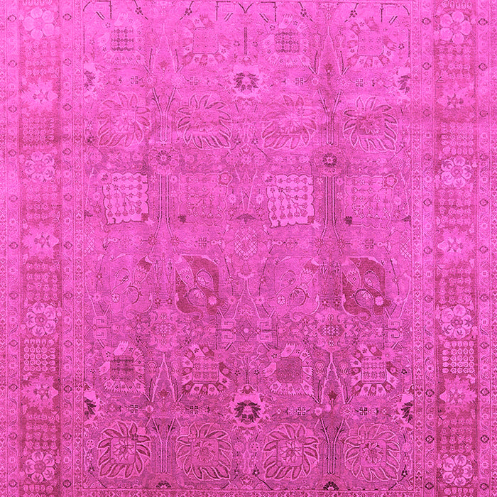 Machine Washable Oriental Pink Industrial Rug, wshurb3084pnk