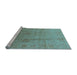 Sideview of Machine Washable Oriental Light Blue Industrial Rug, wshurb3084lblu