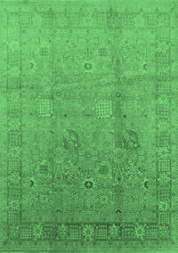 Oriental Emerald Green Industrial Rug, urb3084emgrn