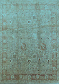 Oriental Light Blue Industrial Rug, urb3084lblu