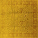 Square Oriental Yellow Industrial Rug, urb3084yw