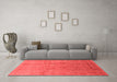 Industrial Red Washable Rugs