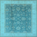 Square Oriental Light Blue Industrial Rug, urb3085lblu