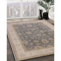 Mid-Century Modern Rose Purple Oriental Rug, urb3085