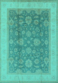 Oriental Turquoise Industrial Rug, urb3085turq