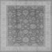 Square Oriental Gray Industrial Rug, urb3085gry