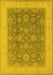 Oriental Yellow Industrial Rug, urb3085yw