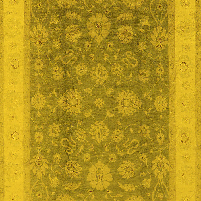 Oriental Yellow Industrial Rug, urb3085yw