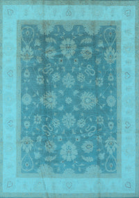 Oriental Light Blue Industrial Rug, urb3085lblu