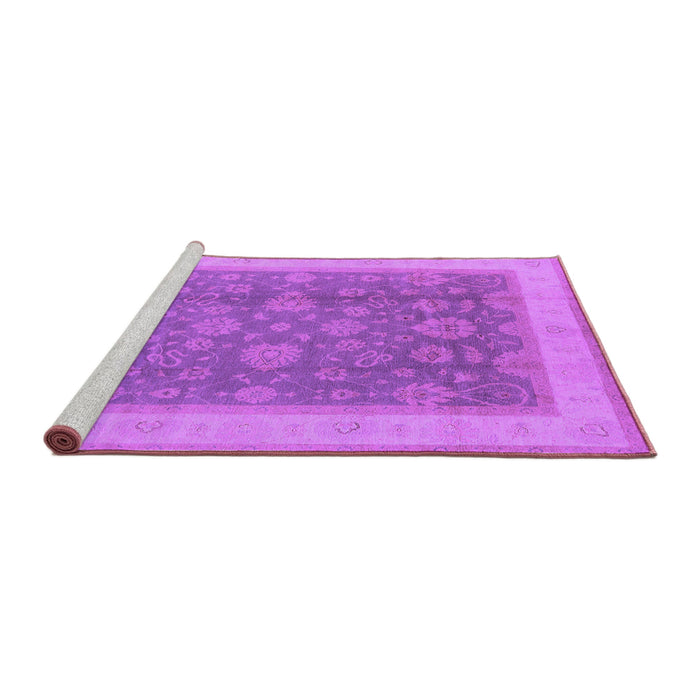 Sideview of Machine Washable Oriental Purple Industrial Area Rugs, wshurb3085pur