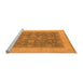 Sideview of Machine Washable Oriental Orange Industrial Area Rugs, wshurb3085org