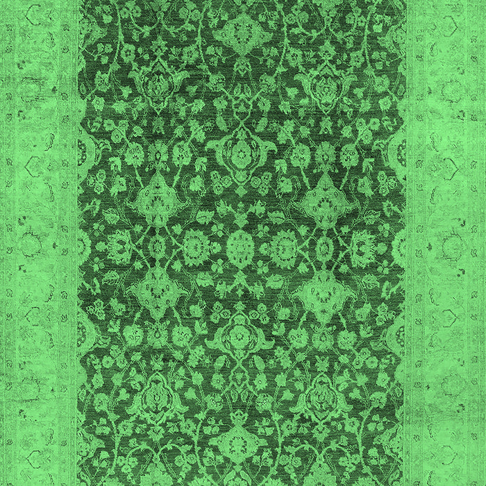 Oriental Emerald Green Industrial Rug, urb3086emgrn
