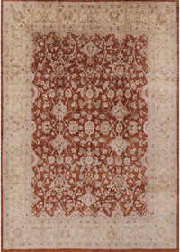 Machine Washable Industrial Modern Chestnut Red Rug, wshurb3086