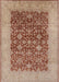 Machine Washable Industrial Modern Chestnut Red Rug, wshurb3086