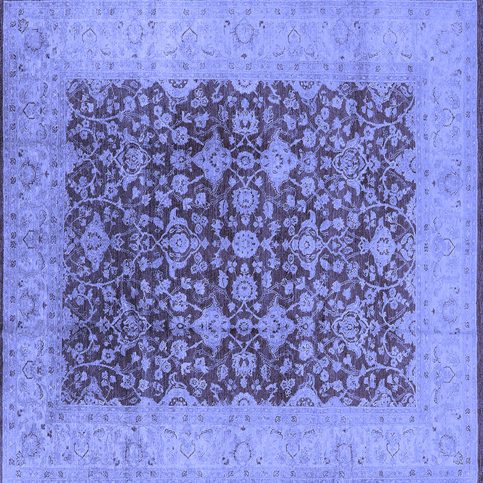 Square Oriental Blue Industrial Rug, urb3086blu