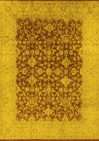 Oriental Yellow Industrial Rug, urb3086yw