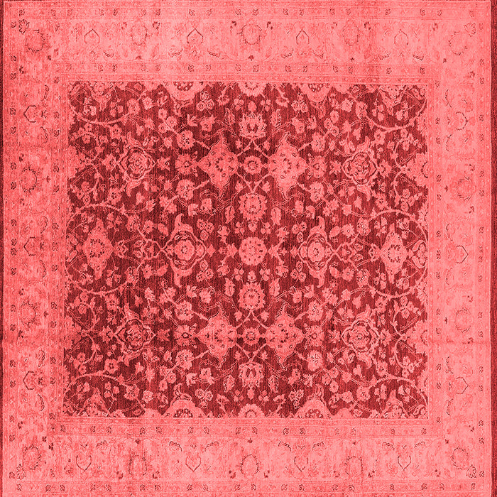 Machine Washable Oriental Red Industrial Rug, wshurb3086red