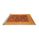 Sideview of Machine Washable Oriental Orange Industrial Area Rugs, wshurb3086org