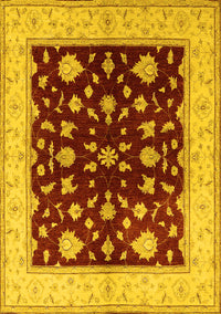 Oriental Yellow Industrial Rug, urb3087yw