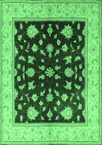 Oriental Emerald Green Industrial Rug, urb3087emgrn