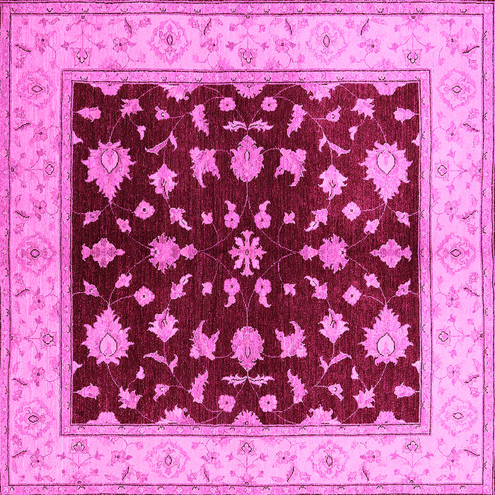Square Oriental Pink Industrial Rug, urb3087pnk