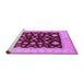 Sideview of Machine Washable Oriental Purple Industrial Area Rugs, wshurb3087pur