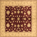 Square Oriental Brown Industrial Rug, urb3087brn