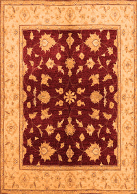 Oriental Orange Industrial Rug, urb3087org