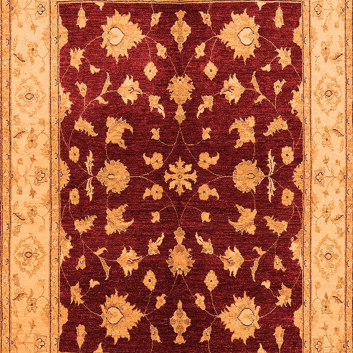 Oriental Orange Industrial Rug, urb3087org
