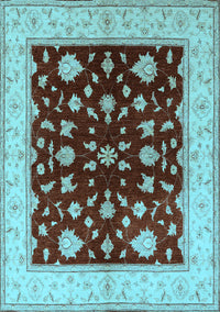 Oriental Light Blue Industrial Rug, urb3087lblu