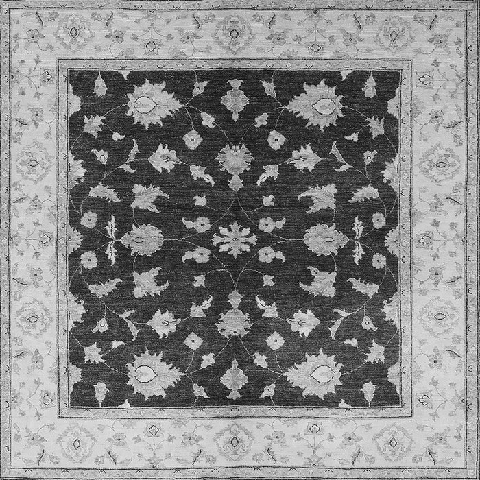 Square Oriental Gray Industrial Rug, urb3087gry