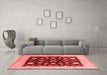 Industrial Red Washable Rugs