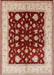 Mid-Century Modern Red Oriental Rug, urb3087