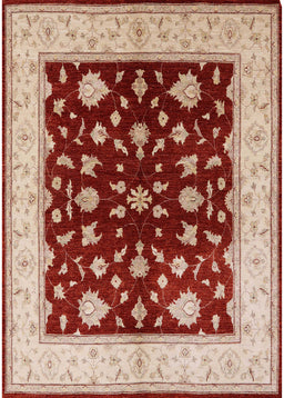 Machine Washable Industrial Modern Red Rug, wshurb3087