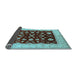 Sideview of Oriental Light Blue Industrial Rug, urb3087lblu