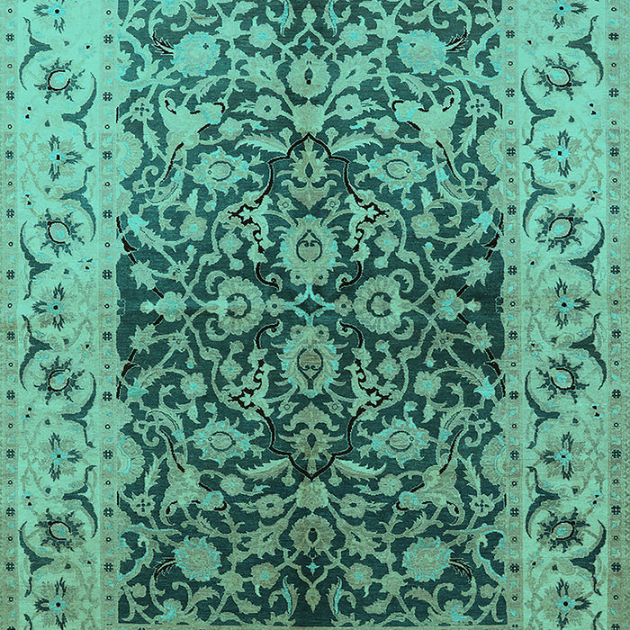 Oriental Turquoise Industrial Rug, urb3088turq