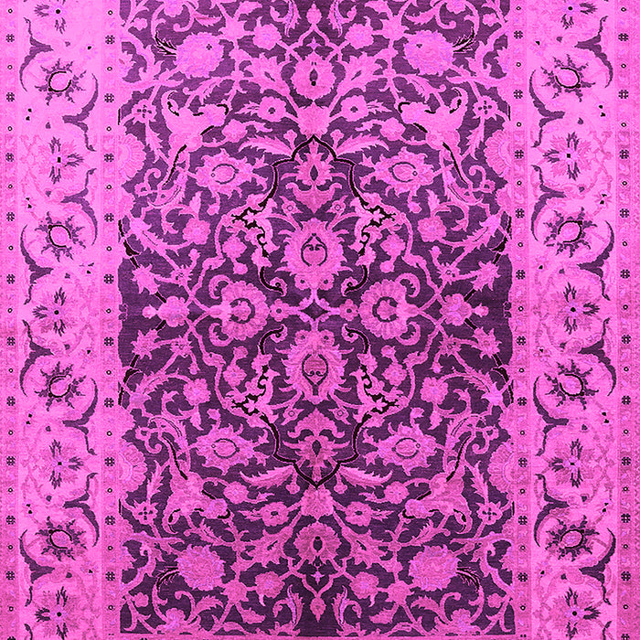 Machine Washable Oriental Pink Industrial Rug, wshurb3088pnk
