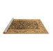 Sideview of Machine Washable Oriental Brown Industrial Rug, wshurb3088brn