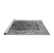 Sideview of Machine Washable Oriental Gray Industrial Rug, wshurb3088gry