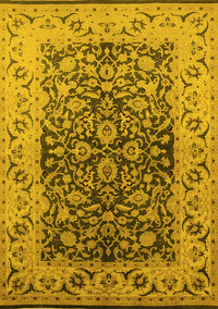 Oriental Yellow Industrial Rug, urb3088yw