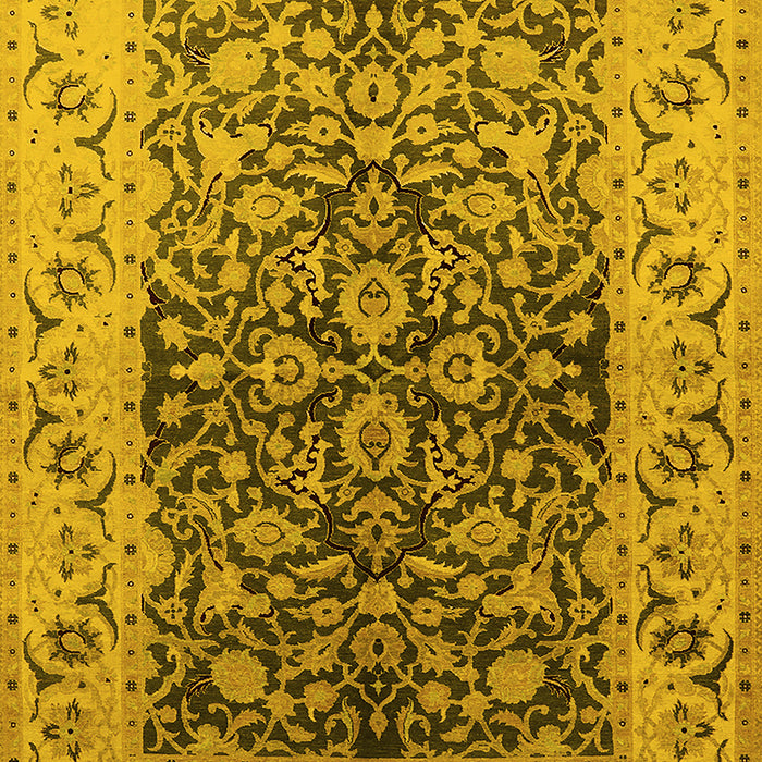 Oriental Yellow Industrial Rug, urb3088yw